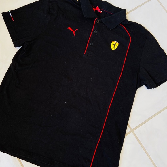 Puma Other - Vintage 90s Puma Ferrari polo short sleeve shirt